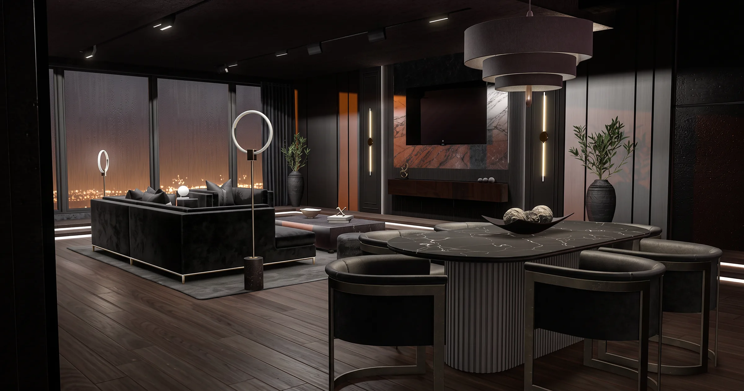 The Eclipse, furnished skybox for Second Life