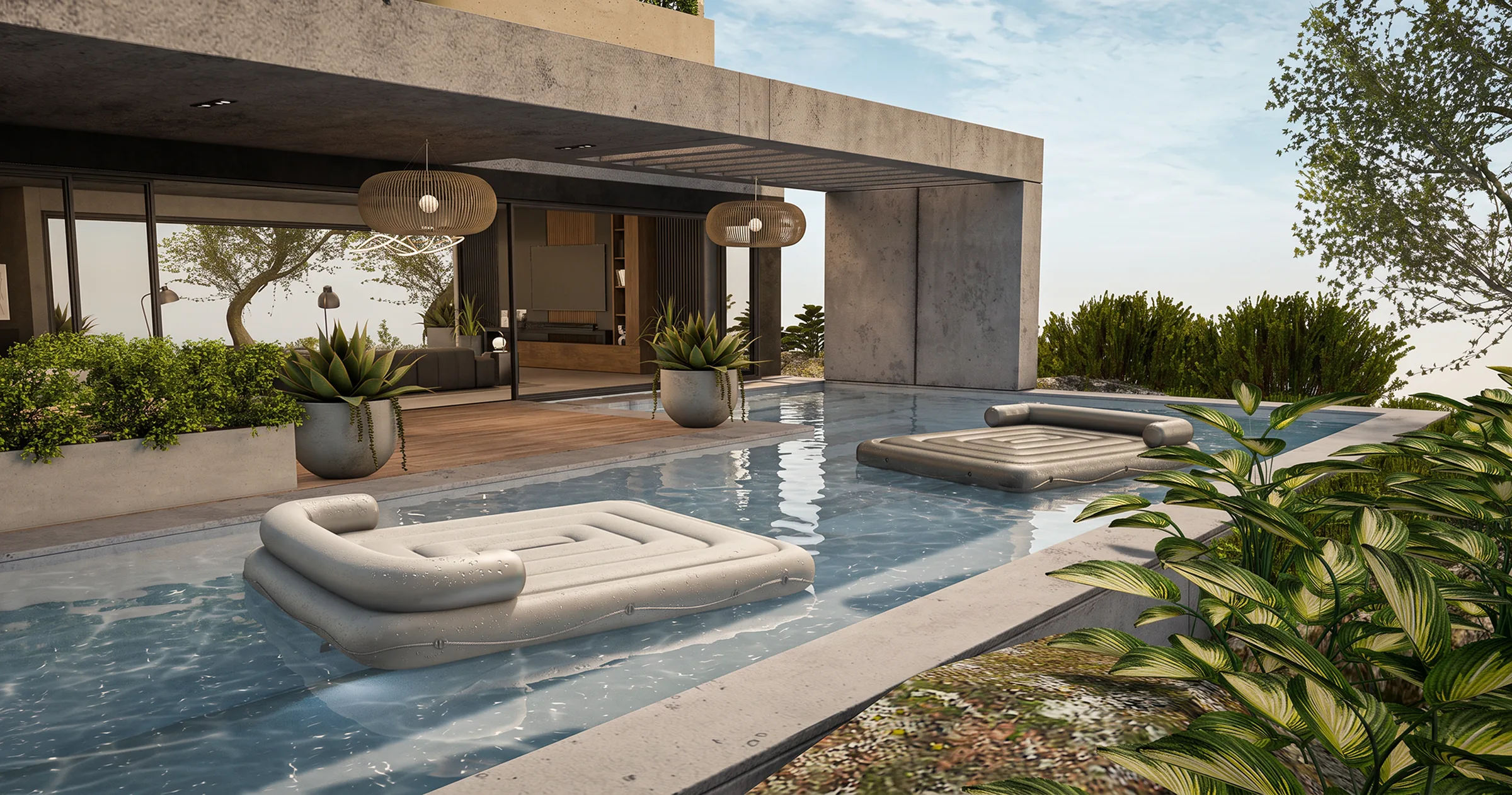 Inside The Selvik, pool terrace