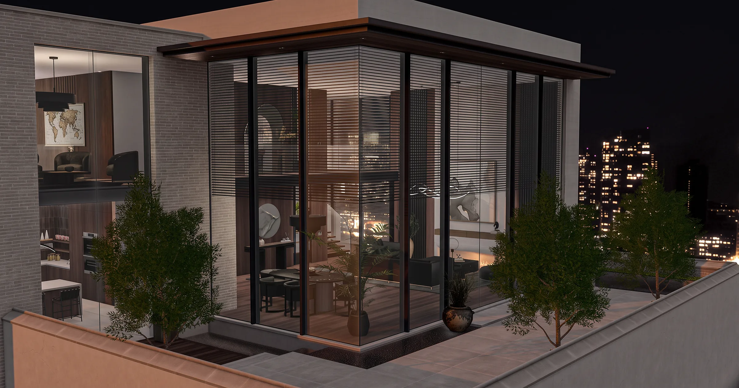 The Zenith, furnished skybox for Second Life